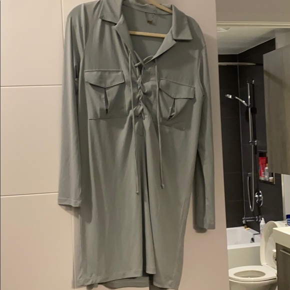 New YFB Seafoam Green Dress with Pockets sz M - Picture 1 of 4